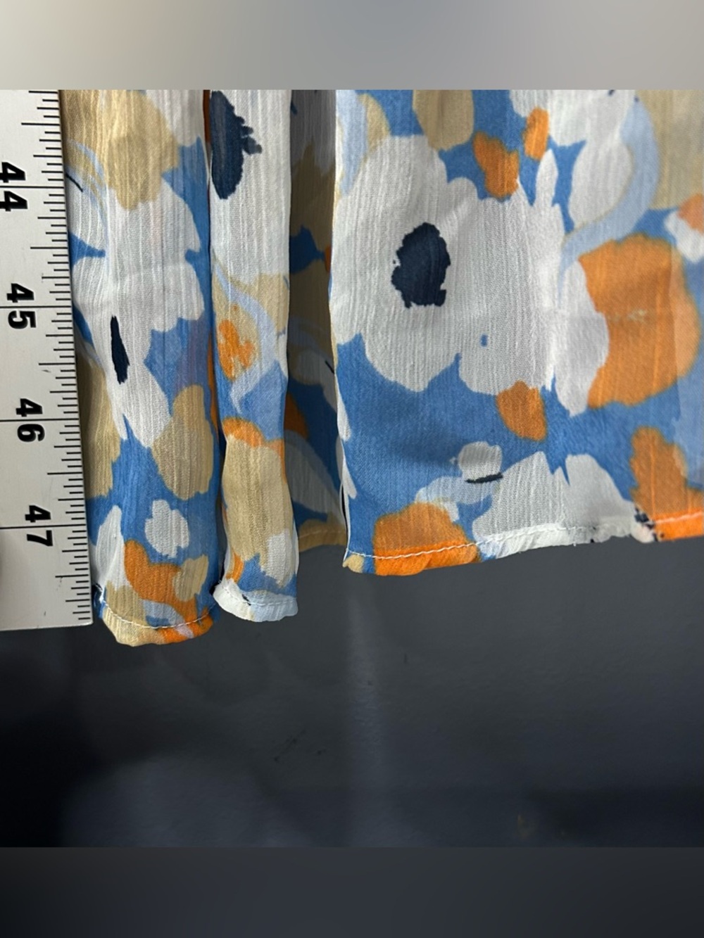 Joie Midi Dress Womens S Floral Chiffon Tiered Balloon Sleeve Cottagecore Flowy - Picture 10 of 16